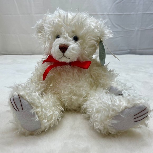 First & Main Scraggles 11" Teddy Bear Plush Stuffed Toy White Tags Attached - Picture 1 of 12